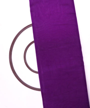 purple plain tissue organza fabric
